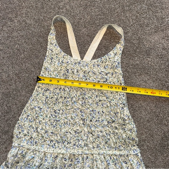 (NWT) Free People 100% cotton Women’s Large Blue Floral Backless Dress - Picture 15 of 16